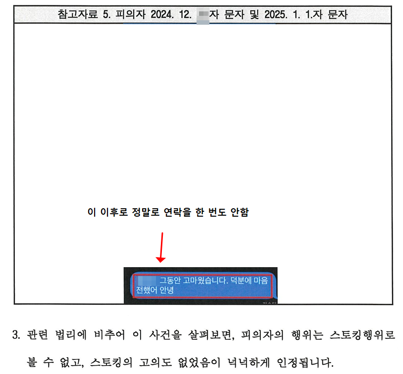 스토킹불기소